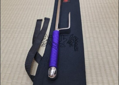 Jutte 1 - Stainless Steel Polished Finish With Purple Cord
