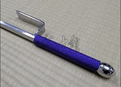 Jutte 2 - Stainless Steel Polished Finish With Purple Cord