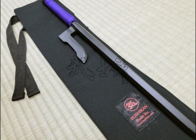 JUTTE 4 - BLACK FINISH WITH PURPLE CORD