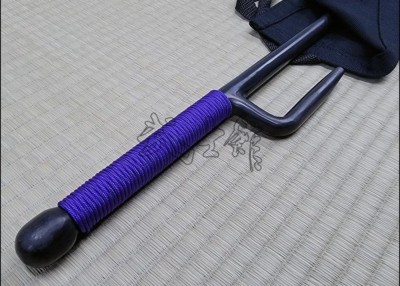 JUTTE 5 - NATURAL FINISH WITH PURPLE CORD