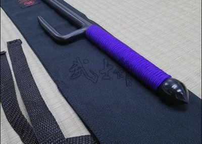 JUTTE 6 - BLACK FINISH WITH PURPLE CORD