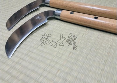KAMA 2 - BEECH HANDLES WITH METAL BLADES