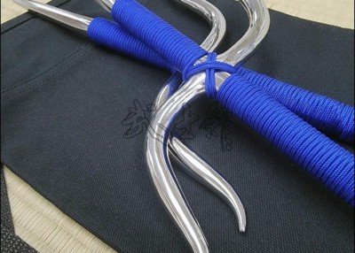 MANJI SAI 1 - STAINLESS STEEL POLISHED FINISH WITH BLUE CORD