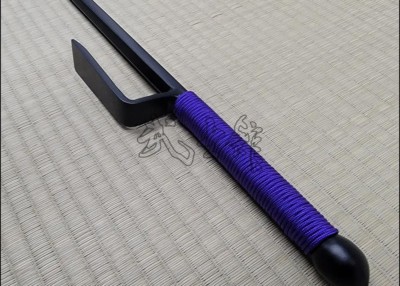 JUTTE 2 - BLACK FINISH WITH PURPLE CORD