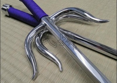 SAI 1 - STAINLESS STEEL POLISHED FINISH WITH PURPLE CORD