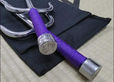 SAI 2 - STAINLESS STEEL POLISHED FINISH WITH PURPLE CORD