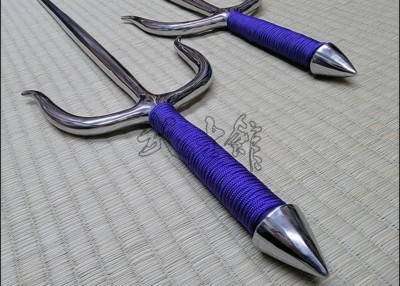 SAI 5 - STAINLESS STEEL POLISHED FINISH WITH PURPLE CORD