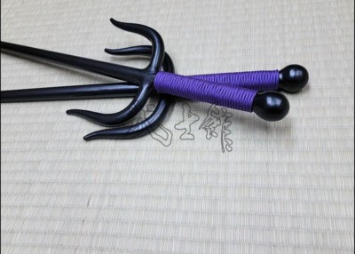 SAI 6 - BLACK FINISH WITH PURPLE CORD