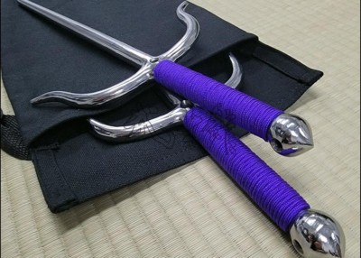 SAI 7 - STAINLESS STEEL POLISHED FINISH WITH PURPLE CORD